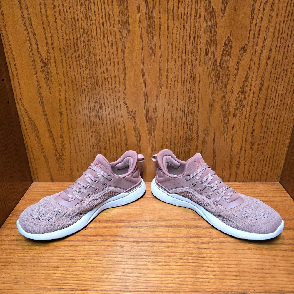 APL Womens Techloom Tracer Running Shoes Sneakers Pink Knit Lace Up Size 7 - Picture 6 of 10